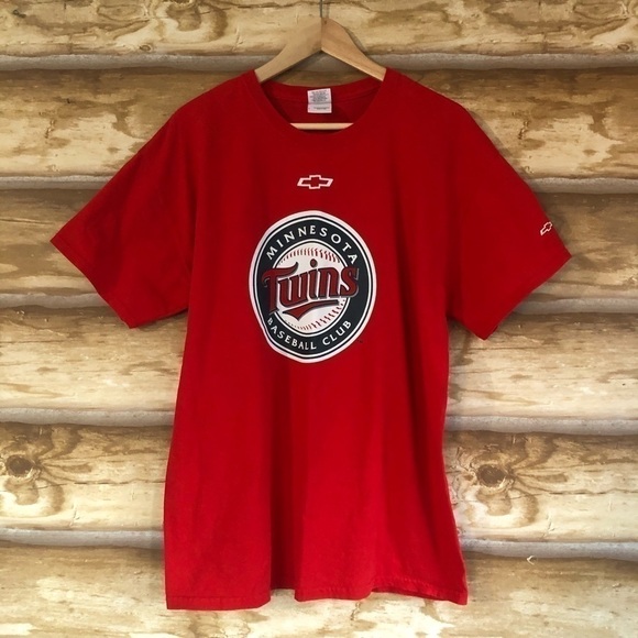 Minnesota Twins Baseball Club Chevrolet #1 Gildan Heavy Cotton tee size large - Picture 2 of 9